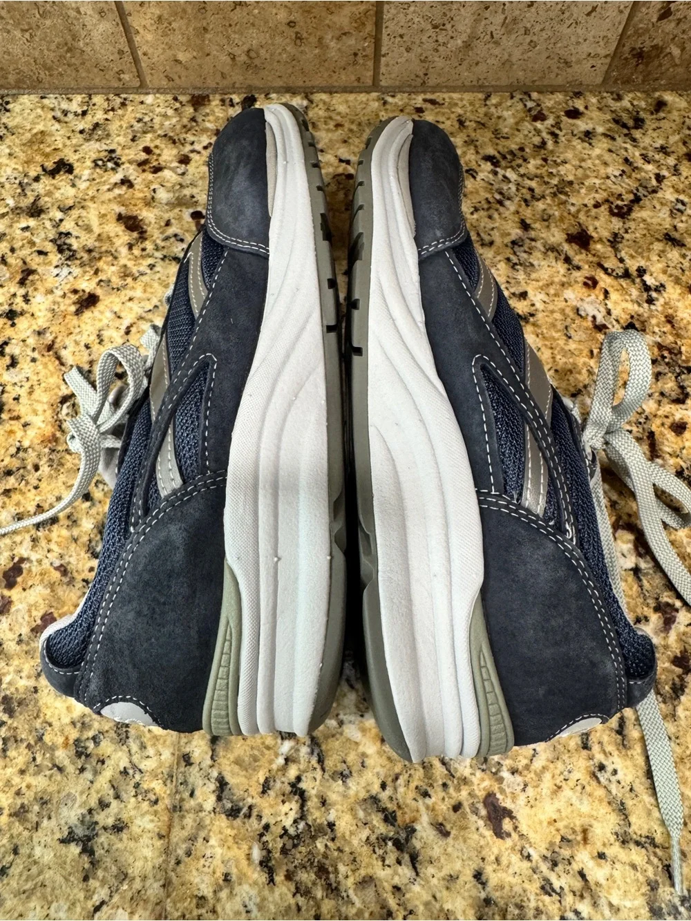 SAS Journey Sneakers Shoes Blue Gray Mens Lace Up 8.5WW Diabetic Comfort